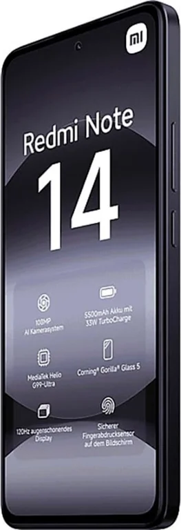 Смартфон Xiaomi Redmi Note 14 6/128 ГБ (NFC) Global, черный
