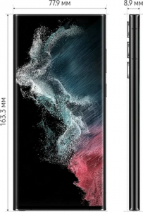 Смартфон Samsung Galaxy S22 Ultra (SM-S908E) 12/256 ГБ, черный фантом