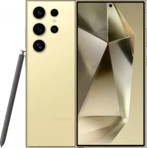 Смартфон Samsung Galaxy S24 Ultra 12/1 ТБ, Dual: nano SIM + eSIM, Жёлтый титан Samsung Galaxy S24 Ultra 12/1 ТБ, Dual: nano SIM + eSIM, Жёлтый титан