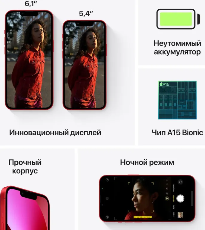 Смартфон Apple iPhone 13 512Gb Красный