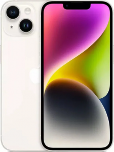 Смартфон Apple iPhone 14 128 ГБ Cияющая звезда (Starlight)