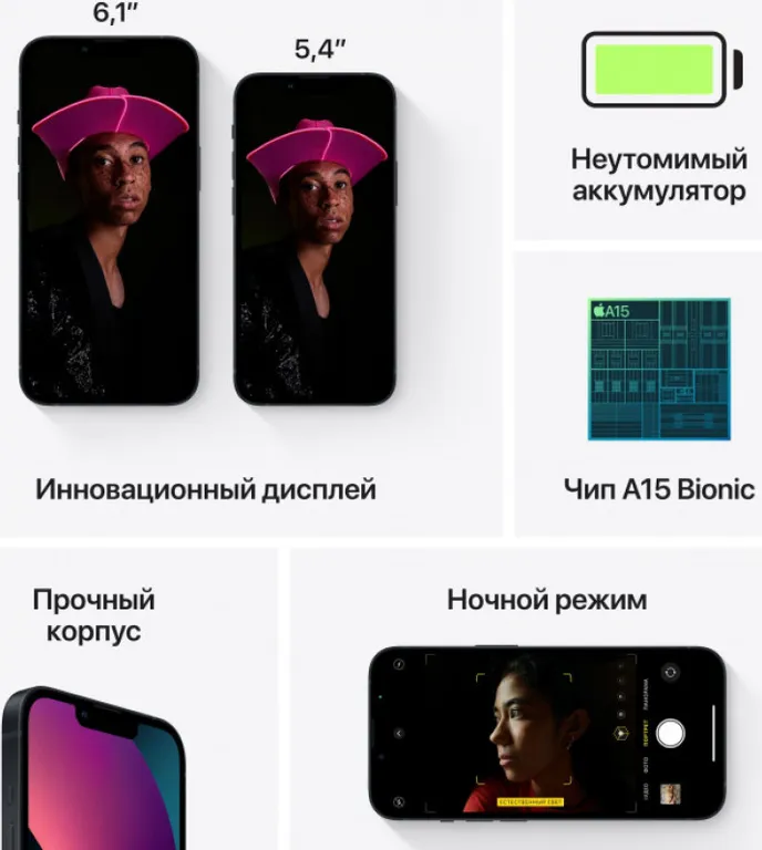 Смартфон Apple iPhone 13 512Gb Темная ночь