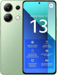 Смартфон Мобильный телефон Xiaomi Redmi Note 13 8/256 ГБ Global, Mint Green