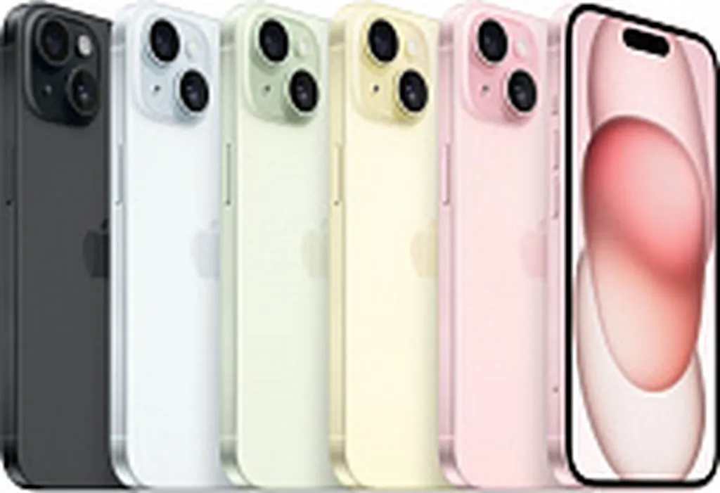 Смартфон Apple iPhone 15 SIM 128 ГБ, желтый