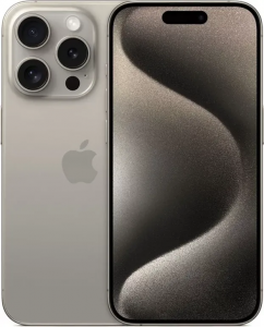 Смартфон Apple iPhone 15 Pro 128GB nano SIM + eSim natural titanium (титан)