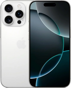 Смартфон Apple iPhone 16 Pro 256GB eSim white titanium (титановый белый)