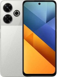 Смартфон Xiaomi Poco M6 4G 6/128 ГБ Global, Dual nano SIM, серебристый