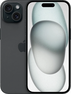Смартфон Apple iPhone 15 SIM 256 ГБ, черный