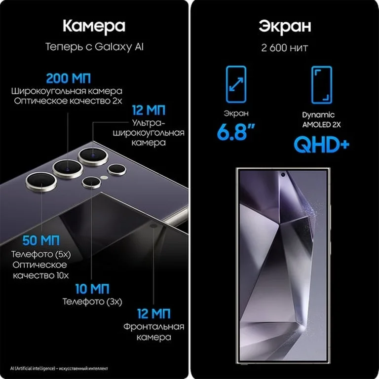 Смартфон Samsung Galaxy S24 Ultra 12/512 ГБ, фиолетовый